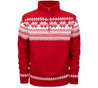 Brandit Troyer Norweger Pull-over Puente Lana Scandinavian Corte recto Rojo