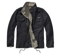 Brandit Twister Hombre Chaqueta entre-tiempo negro/aceituna XXL 100% algodón