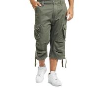 Brandit Urban Legend 3/4 Shorts, Pantalones cortos cargo Hombre, Aceituna, XXL