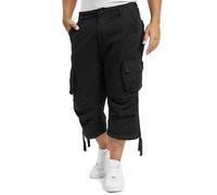 Brandit Urban Legend 3/4 Shorts, Pantalones cortos cargo Hombre, Negro, S
