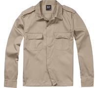 Brandit US Shirt Long Sleeve, Color: beige, Size: 6XL