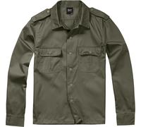 Brandit US Shirt Long Sleeve, Color: olive, Size: 7XL
