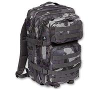 Brandit US Cooper L Mochila, negro/camuflaje, Talla única