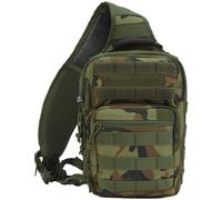 Brandit US Cooper Sling Pack Una Correa Mochila Cada Día Bolsa Woodland Camo