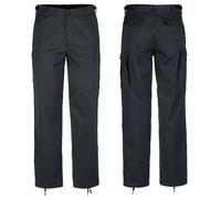 Brandit US Ranger Pantalón Cargo Negro Twill Con Bolsillos Cintura Ajustable