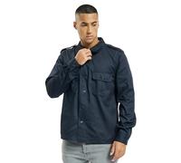 Brandit US camisa de manga larga, azul, tamaño S para Hombres