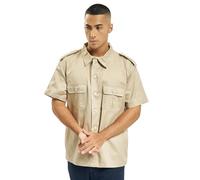 Brandit US Shirt Short Sleeve, color: beige, size: M