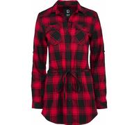 Brandit Vestido de señora Señoras Longshirt Lucy Rojo/Negro 5XL