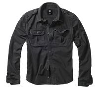 Brandit Camisa Vintage de Manga Larga Negra Talla XXL