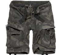 Brandit Vintage Clásico Combate Hombres Ejército Pantalones Cortos Oscuro Camo