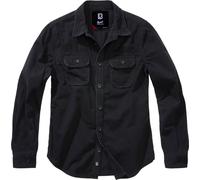 Brandit Vintage Long Sleeve Camisa de mujer, negro, tamaño M