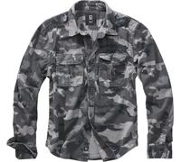 Brandit Vintage Shirt Long Sleeve, color: grey camo, size: 7XL