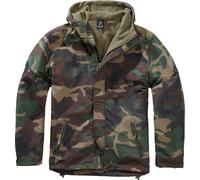 Brandit Chaqueta Frontzip Windbreaker Woodland verde Talla 3XL para hombres