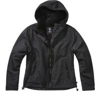 Brandit Windbreaker Frontzip Chaqueta de dama, negro, Talla 3XL