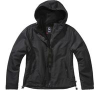 Brandit Windbreaker Frontzip Chaqueta de dama, negro, tamaño XS para Mujer