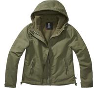Brandit Windbreaker Frontzip Chaqueta de dama, verde, tamaño XS para Mujer