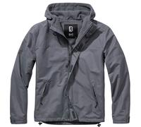 Brandit Windbreaker Frontzip Chaqueta, negro-gris, tamaño 3XL para Hombres