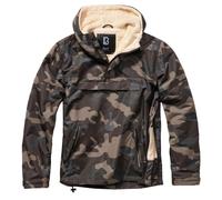 Brandit Windbreaker Sherpa Chaqueta Half Cremallera Pecho Felleinsatz En Capucha