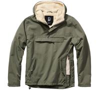 Brandit Windbreaker Sherpa Cortavientos Con Forro de Peluche Capucha Piel Lluvia