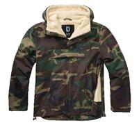 Brandit Windbreaker Sherpa Cortavientos Con Forro de Peluche Capucha Piel Lluvia
