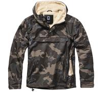 Brandit Windbreaker Sherpa Cortavientos Con Forro de Peluche Capucha Piel Lluvia