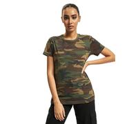 Brandit Camiseta mujer Woodland verde talla L