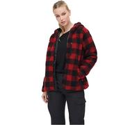 Brandit Women Teddyfleece Jacket Hoode, color: red/black, size: XXL