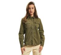 Brandit Women Vintage Shirt Long Sleev Camisa de Vestir Mujer, Olive, 3XL