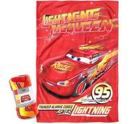 BrandMac Disney Cars Manta Polar Microflannel 100x150 cm | Manta Suave y Esponjosa 100% Poliéster | Manta Infantil Ligera y Cálida para Dormitorio y Siestas | Producto Oficial Lightning Mcqueen