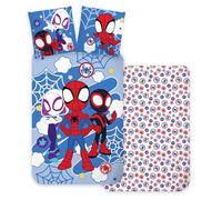 Brandmac Juego de cama Spidey, 100% algodón, funda nórdica de 140 x 200 cm y funda de almohada de 65 x 65 cm (2 piezas, algodón)