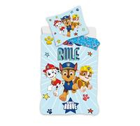 BrandMac Marcus, Chase et Rubin de la Pat Patrulla Canina, 100% algodón, funda nórdica de 140 x 200 cm + funda de almohada de 65 x 65 cm