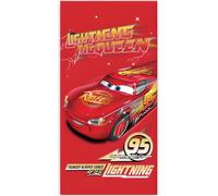BrandMac McQueen Toalla de playa y baño de 70 x 140 cm, 100 % algodón, suave y absorbente, toalla de baño y natación para niños, toalla oficial de Disney Cars | Ideal para playa, baño y piscina