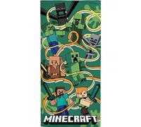BrandMac Minecraft - Toalla de playa para niños, 70 x 140 cm, súper suave y absorbente, 100% algodón, diseño de Minecraft 'Funtage Graphic'