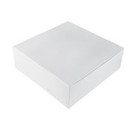 BrandNewCake® Caja para Tartas - 30x30x10 cm - Pack de 3 - Cartón Blanco - Ideal para Pasteles y Repostería