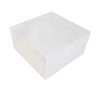 BrandNewCake® Caja para Tartas - 30x30x15 cm - Pack de 50 - Cartón Blanco Resistente - Ideal para Repostería