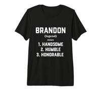 Brandon Costume Handsome Humble Honorable Funny Brandon Meme Camiseta Premium