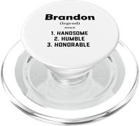 Brandon Definición Guapo Humilde Honorable Disfraz Brandon PopSockets PopGrip para MagSafe