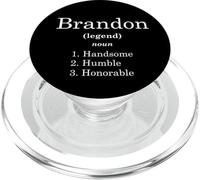 Brandon Definition Handsome Humble Honorable Funny Brandons PopSockets PopGrip para MagSafe