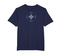 Brandon Sanderson - Símbolo de Cosmere Camiseta, Hombre Tallas Grandes, Azul Marino, 5X Alto