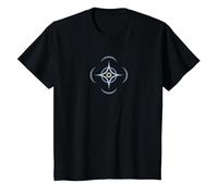 Brandon Sanderson - Símbolo de Cosmere Camiseta, Niños, Negro, 10 años