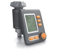 Brandson - Programador de riego automático, Programador Riego automatico para Jardín, Pantalla LED, Programa de riego de 1 a 240 minutos, Riego cíclico cada 6h / 12h / diario, Modo manual