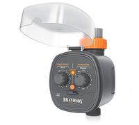 Brandson - Programador de riego, Programador Riego para Jardín, Duración, Ciclo, Función de Retraso, Manual, Operación intuitiva, Temporizador de riego, Con adaptador para Manguera de Jardinde 1/2"