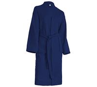 Brandsseller Albornoz Señora y Caballero Algodón Tejido de Nido de Abeja ligero Bata de Casa Unisex - Azul Oscuro XXXL