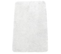 Brandsseller Alfombra de baño 50x80 cm Tapete de baño Alfombrilla de baño rectangular de chenilla antideslizante absorbente lavable a máquina - Blanco