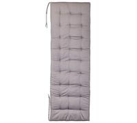 Brandsseller Cojín de Banco 120x40x4 cm Almohadilla para Banco Colchoneta para Banco con Bandas de Sujeción Cojín de Asiento Interior y Exterior Acolchado - Gris Claro
