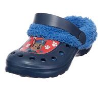 Brandsseller Zuecos infantiles de invierno, zapatos de jardín, ligeros, cálidos, forrados, con motivos en el estilo de la Patrulla Canina, Azul Oscuro Azul, 29/30 EU