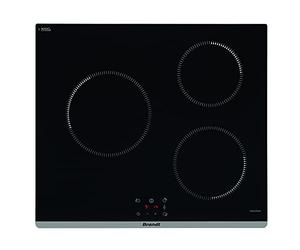 Brandt BPI6360B - Placa de inducción - Mesa de cocción empotrable - Negro - 3 chimeneas - 5900 W - Dimensiones empotradas: 56 x 49 cm - Precisión y rendimiento - Fabricado en Francia