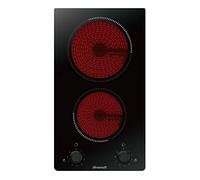 Brandt BPV6210B hobs Negro Integrado Cerámico - Placa (Negro, Integrado, Cerámico, Cerámico, 1200 W, Alrededor)