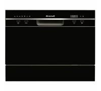 Brandt DFC6519B Lavavajillas Independiente 6 Cubiertos 49dB Clase A+ Ancho 55cm Negro