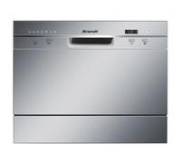 Lavavajillas compacto - BRANDT DFC6519S, 6 servicios, 550 mm, Plata